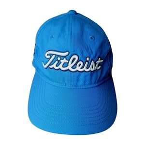 Titleist HAYWARD Golf CLUB Strap Back Cap Hat Blue Golfing Lightweight Men #1324